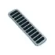 Gasspedaldeksel, krom/svart gummi, ea