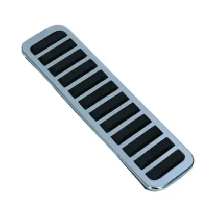 Gasspedaldeksel, krom/svart gummi, ea