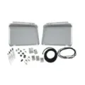 Safarivinduer foran, polert aluminium