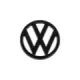 Emblem VW front svart - 95mm (Original)