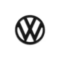 Emblem VW front svart - 95mm (Original)