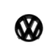 Emblem VW front svart - 125mm (Original)
