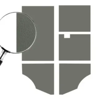 Innvendig panelsett bak (5 deler) grå