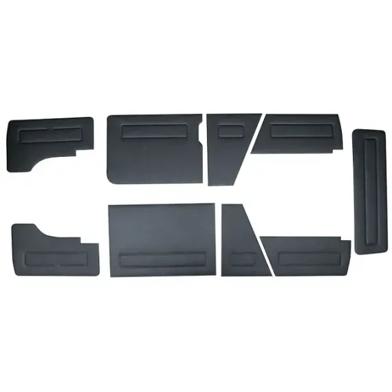 Panelsett, sort, 9 stk