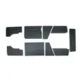 Panelsett, sort, 9 stk