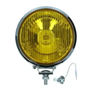 Spotlight foran krom, gult glass