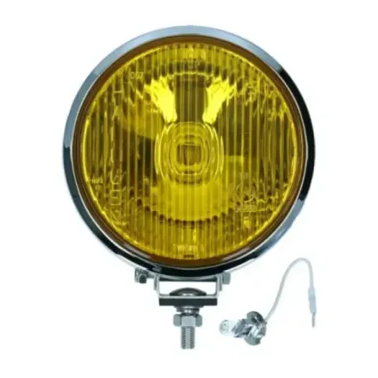 Spotlight foran krom, gult glass