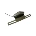 Nummerskiltholder med lys, krom