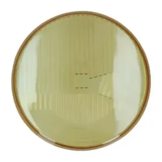 Frontlyktglass H4 gul - LHD