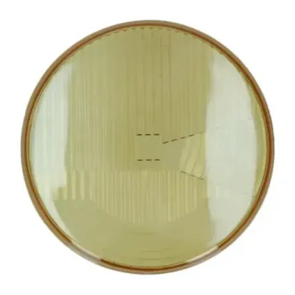 Frontlyktglass H4 gul - LHD