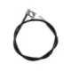 Positiv batterikabel, sort 1130 mm