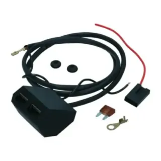 USB-lader for askebeger, 12 Volt (metall