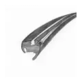 Frontrutepakning, Deluxe, Boble cabriolet 08/64-07/72 (alu list)