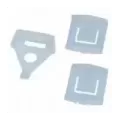 Seteskinneforinger, for 1 sete, 3 stk