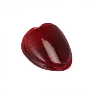 Glass baklys, overside (hjertelys)