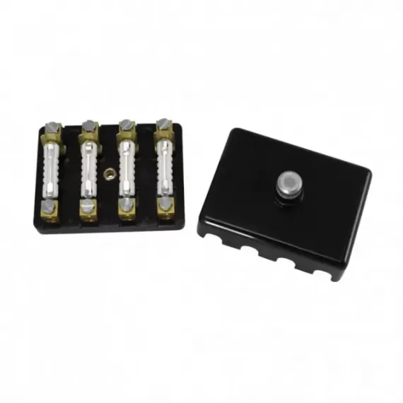Sikringsboks bakelitt for 4 sikringer