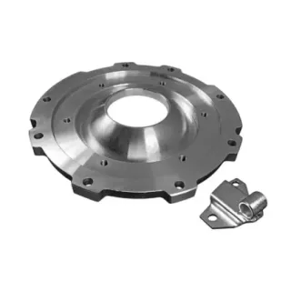 Kraftig sideplate for svingaksel tra