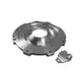 Kraftig sideplate for svingaksel tra