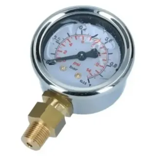 Drivstofftrykkmåler / manometer 0-1bar (