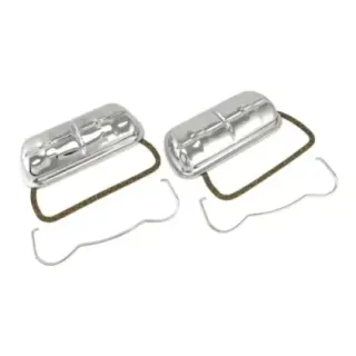 Krom ventildeksel med klips