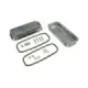 Ventildeksel, aluminium med skruer, rubb