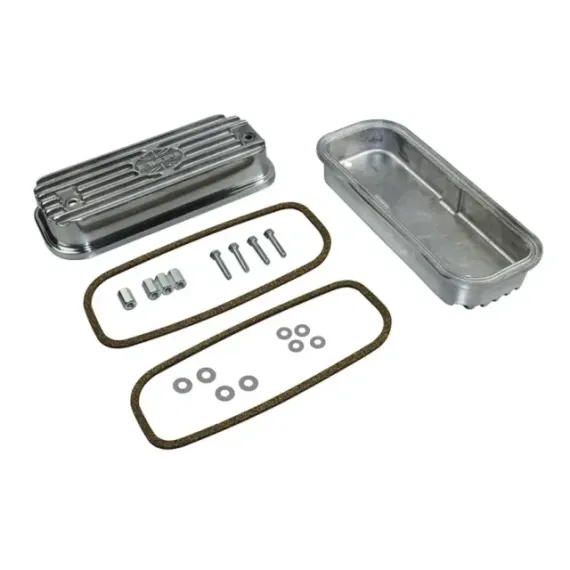 Ventildeksel, aluminium med skruer, rubb