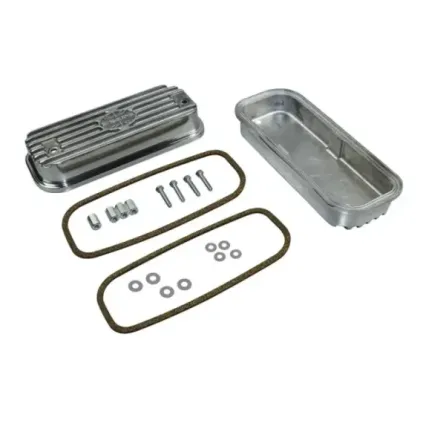 Ventildeksel, aluminium med skruer, rubb