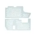 Platesett for isolering av motorrom