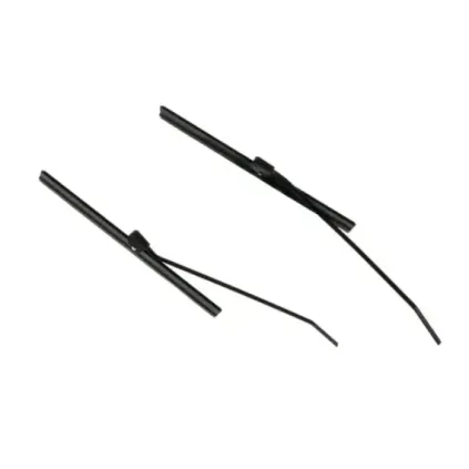 Viskerblad + arm, sort, par, 18,50cm