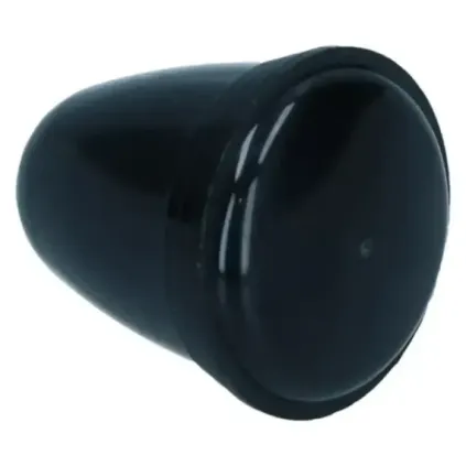 Viskerbryterknapp, svart (4 mm)