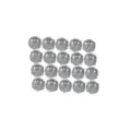 Krom bolthetter, Ø 19 mm, 20 stk