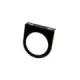 Målerfestebrakett 1 hull, 52 mm, svart