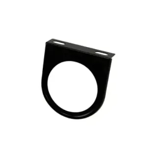 Målerfestebrakett 1 hull, 52 mm, svart