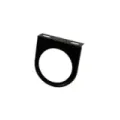 Målerfestebrakett 1 hull, 52 mm, svart