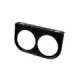 Målerfestebrakett 2 hull, 52 mm, svart