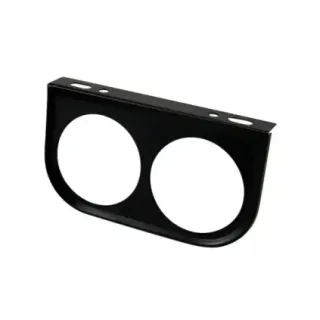 Målerfestebrakett 2 hull, 52 mm, svart