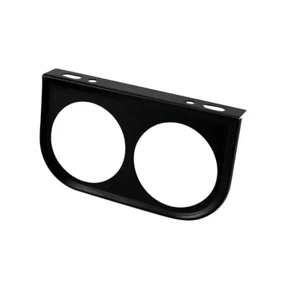 Målerfestebrakett 2 hull, 52 mm, svart