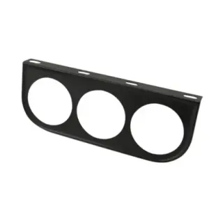 Målerfestebrakett 3 hull, 52 mm, svart