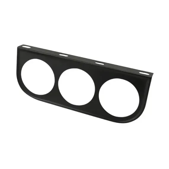 Målerfestebrakett 3 hull, 52 mm, svart
