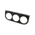 Målerfestebrakett 3 hull, 52 mm, svart