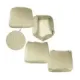 Setetrekk foran, beige, kurvvevd