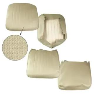 Setetrekk foran, beige, kurvvevd