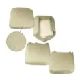 Setetrekk foran, beige, kurvvevd