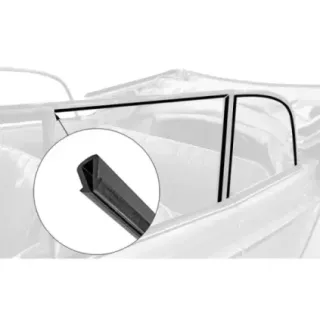 pakninger sidevindu/ramme cabriolet - sett