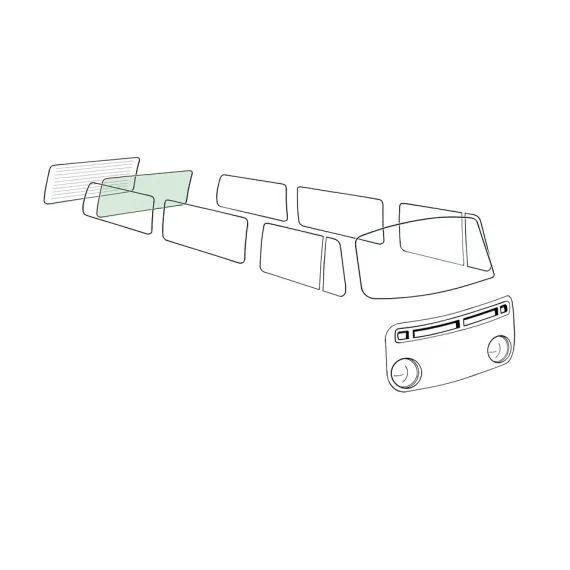 Bakrute, ingen oppvarming, grønn