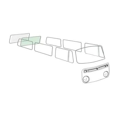Bakrute, ingen oppvarming, grønn