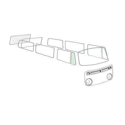 Ventilasjonsvindu åpent, høyre, grønt