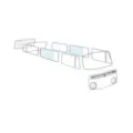 Side midtvindu 3/4 L/R