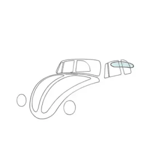 Bakrute, bille cabriolet, oppvarmet