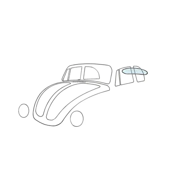 Bakrute, bille cabriolet, oppvarmet